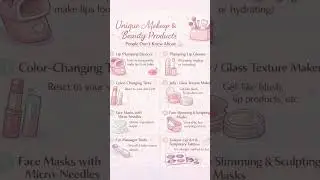 💄 8 Unique Makeup & Beauty Products You Didn&rsquo;t Know About! ✨ #beautytips #beautytalks #beautystack