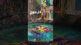 Spin your way into art! 🎨 Create bold, abstract pieces in minutes. #spinningart #fluidart #artfun