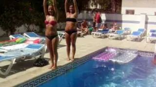 Magaluf 2009 Sol y vera apartments. Lisa and Cornelia from Sweden