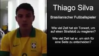 Thiago fragt: Wie viel Zeit hat der Tormann, um bei einem Elfmeter zu reagieren?