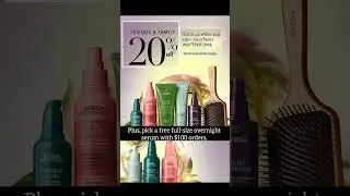 Enjoy 20% off Aveda products from 9/13-9/25.