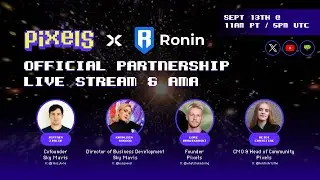 PIXELS IS MOVING TO RONIN // Official Partnership Announcement AMA