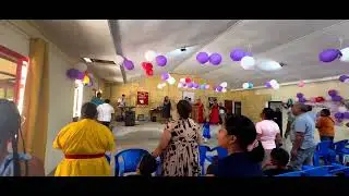 Powakka play music church