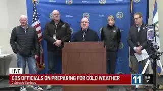 LIVE REPLAY: Colorado Springs officials discuss preparing for cold weather