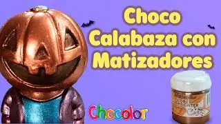 C&oacute;mo pintar con matizadores para chocolate-Pinta unas calabazas de Halloween con Chocolor
