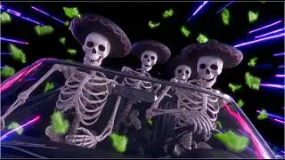 La Catrina Rises &ndash; Dark Mexican Halloween Window Projection Music