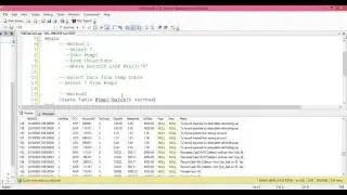 How to create temp table in Procedure In SQL SERVER.