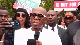 Breaking: Rotimi Amaechi, Sam Amadi Join The OccupyNASS Protest In Abuja 
