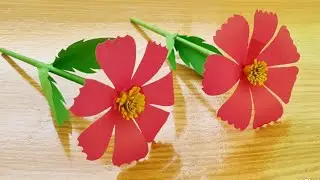 How To Make Paper Cosmos Flowers | DIY Paper Flowers | Paper flowers | Paper Craft