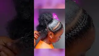 Slayed braided 4c natural hairstyle 💕❤️🫧