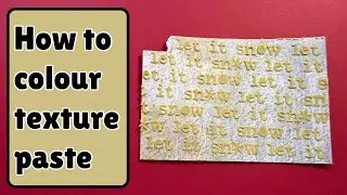 How to colour texture paste so it matches your project palette - #ranger #rangerink #brushos