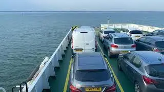 Time-lapse - Solent to Southampton car ferry crossing