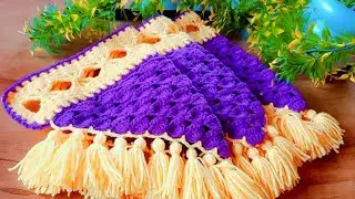 🔥 Amazing latest crochet toran design #2024, woolen toran,gate parda, jhalar, navratri special toran