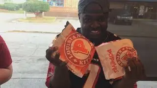POPEYES VS CHIC FIL A SANDWHICH TASTE TEST ! WHOSE BETTER!?