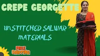 CREPE GEORGETTE SALWAR MATERIALS