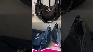 Denim Zipper Ladies Shoulder Bags.