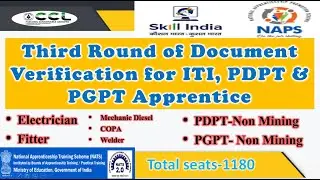 CCL Apprentice 2024 Third Round Document Verification Cut-off Marks