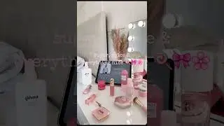 Pink Aesthetic Vibes #VanityVibes #GirlyEssentials #MakeupGoals #PinkObsessed #SelfCareQueen #Beauty