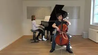 Benjamin Branson (13) and Arkady Brunner (12) perform Rachmaninov, Vocalise
