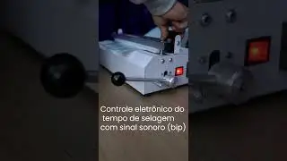Seladora Manual para Papel Grau Cirurgico com Cortador #seladoramanual