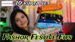 💕Fashor Festive kurti/ kurta set Haul 💕Most beautiful festive outfit from Fashor 💕Fashor Haul💕