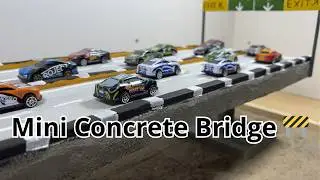 Building a Mini Concrete Bridge Step by Step | Tiny Construction