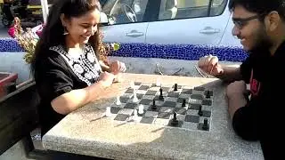 Playing Chess at Carter Road before the pandemic