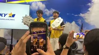 ツーリズムエキスポ2024 9/29スカイマークブースにてYouTuber西園寺&ZAKIトークショー&撮影会①