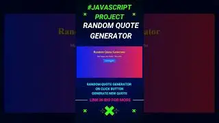 How To Create Random Quote Generator#javascript#shortsvideo #youtubeshorts #trending #trendingshorts