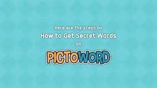 Pictoword Tutorial - How to get Secret Words
