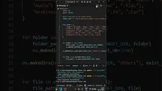 Stop Organizing Files Manually &mdash; Use Python😎#automation #coding #dev #learncoding #productivity