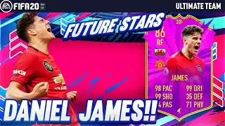 THE BEST CARD YET! 86 FUTURE STARS DANIEL JAMES PLAYER REVIEW! FIFA 20 Ultimate Team