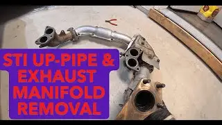 2018 STI UP-PIPE AND EXHAUST MANIFOLD REMOVAL