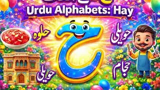 Urdu Aphabets Hay(ح)se Alfaz(words starting with Hay) Learn Urdu Urdu Haroof-e-Tahajji for Beginners