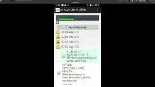 The HFpager user interface explained