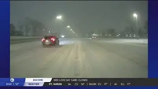 Monitoring slick roads for morning commute on Thursday, January 15