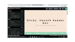 Sticky Nav Bar On Scroll Using Javascript | Fixed Smooth Navbar on Scroll