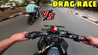 duke 250  crazy ride Full Drag Race || full throttle duke on City Drag Race 🚀 ktm duke 250 GEN-3