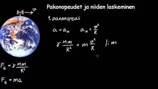 FYS5/17 Pakonopeudet Maan painovoimakentästä