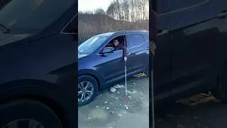 How does a blind girl drive 🧐 #blindgirl #funny #unexpected
