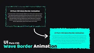 UI Pure CSS Wave Border Animation | Encrypted Code
