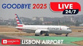🔴 LIVE 24/7 Lisbon Airport 31.12.2025 • Livestream Plane Spotting • Direto Aeroporto Lisboa