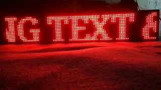 LED RunningText 100X20 / Running Text / MovingSign Red Color Murah