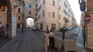 arrivo a Piazza Sordello Palazzo Gonzaga