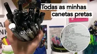 Testando TODAS as minhas canetas pretas