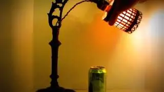 Antique cast iron art nouveau bridge lamp for desk or table