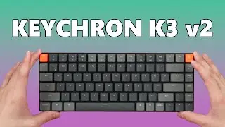 Is this for you?  Keychron K3 v2 - slim mechanical keyboard!