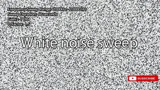 White Noise Sweep (-7dB EQ) | Softened High Frequencies for Deep Focus & Relaxation (10H)