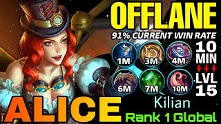 Stream Glider Alice Offlane Fast Farming! - Top 1 Global Alice by Kilian - MLBB