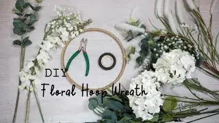 DIY Spring Floral Hoop Wreath